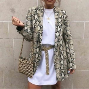 Zara Women’s Snakeskin Blazer